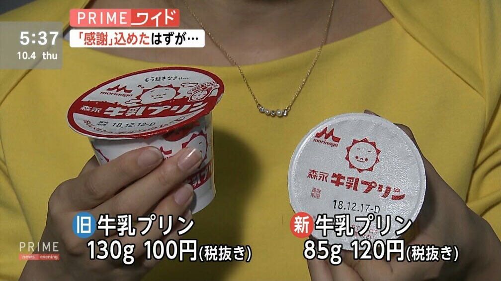 悲報 森永製菓の牛乳プリン リニューアルのどさくさに紛れて大幅値上げする あにまんch